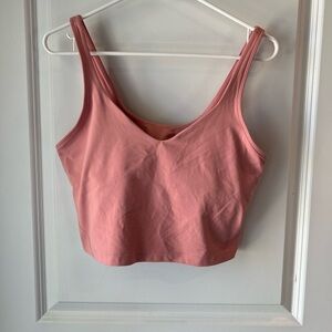 Lululemon Cropped Tank Top with shelf bra. XL